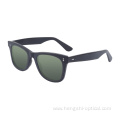 Ready Stock Retro Women Men Custom Logo Black Transparent Frames Acetate Sunglasses